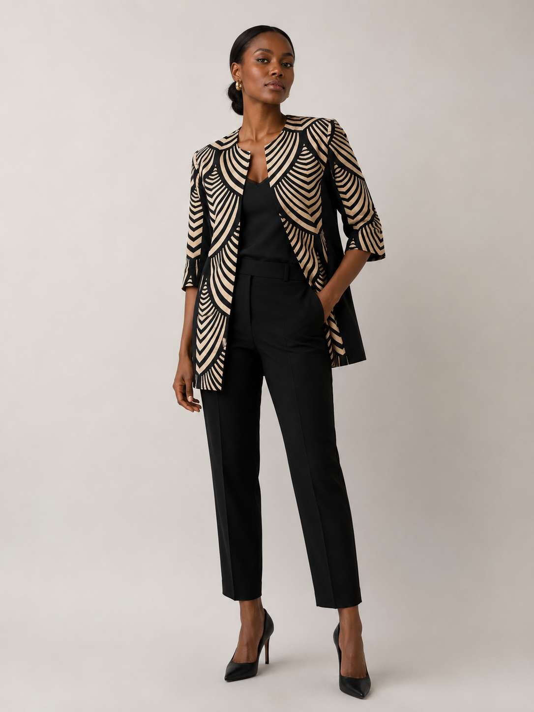 Ketor Woven Cotton Jacket | Pagne at Home