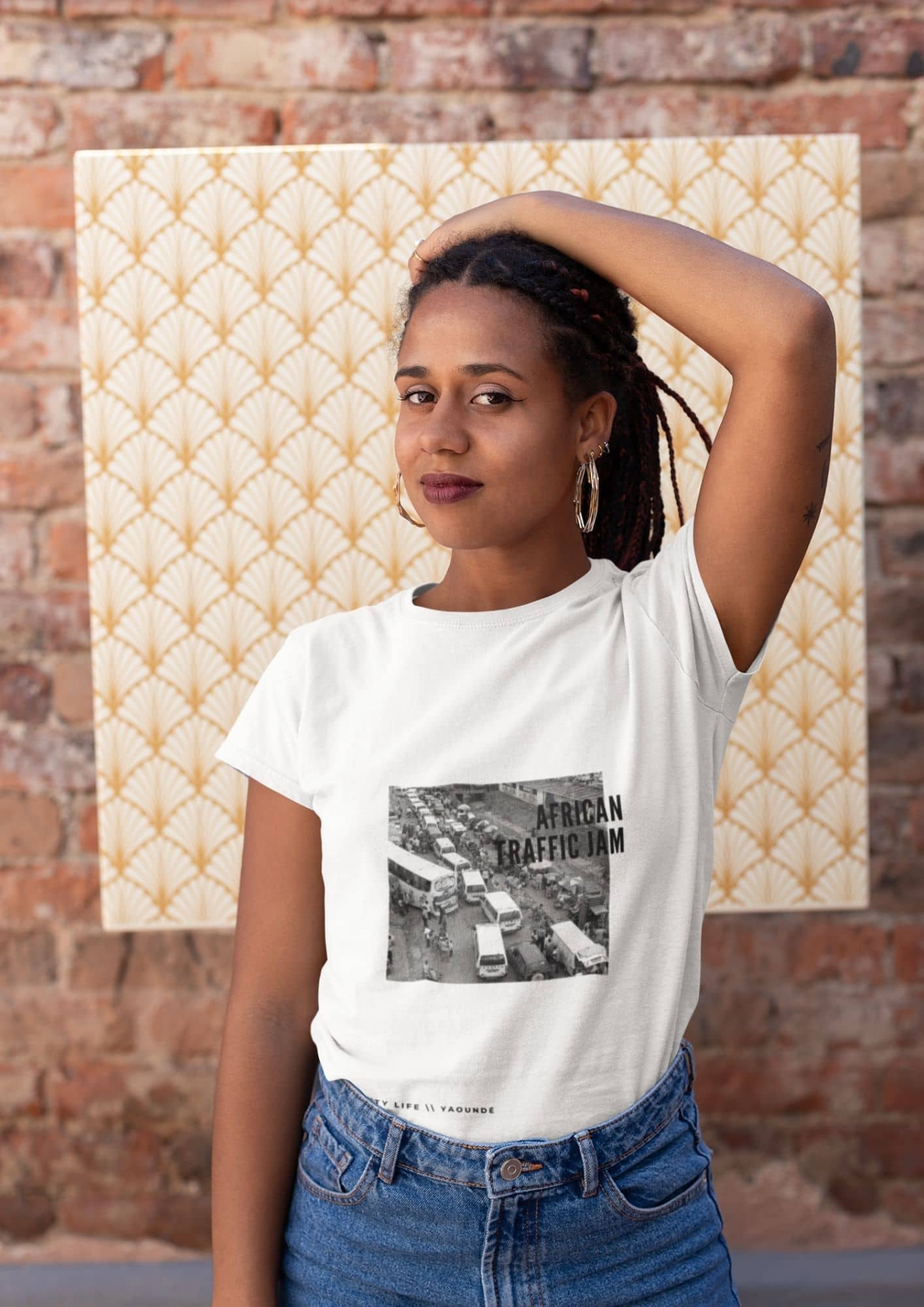 T-shirt African traffic jam